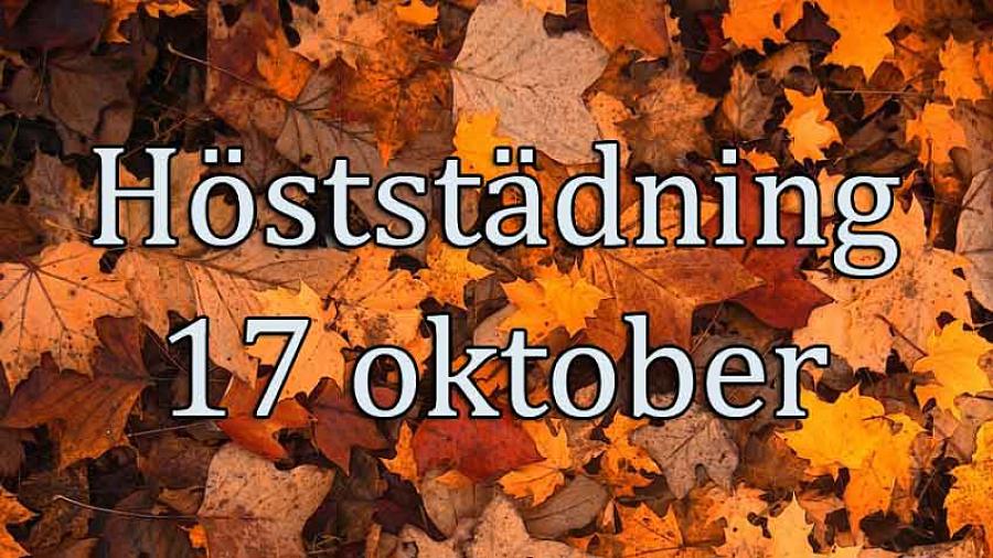 Höststädning 2026